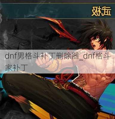 dnf男格斗补丁删除器_dnf格斗家补丁