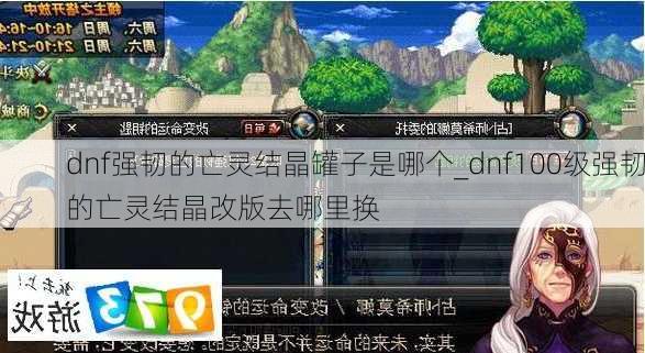 dnf强韧的亡灵结晶罐子是哪个_dnf100级强韧的亡灵结晶改版去哪里换