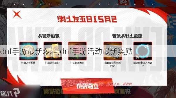 dnf手游最新爆料,dnf手游活动最新奖励