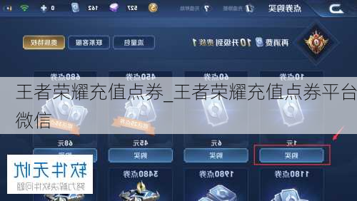 王者荣耀充值点券_王者荣耀充值点券平台微信