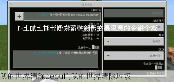 我的世界清除debuff,我的世界清除垃圾