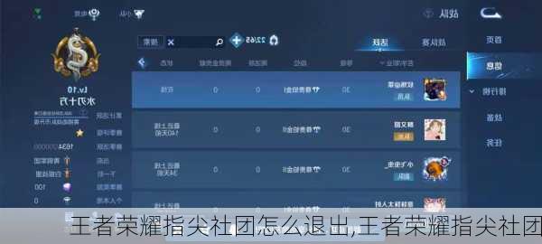 王者荣耀指尖社团怎么退出,王者荣耀指尖社团