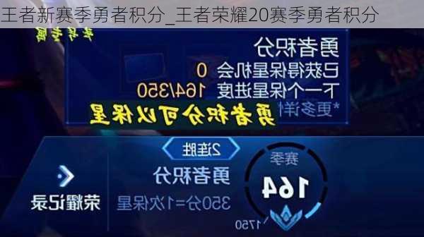 王者新赛季勇者积分_王者荣耀20赛季勇者积分