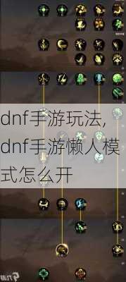 dnf手游玩法,dnf手游懒人模式怎么开