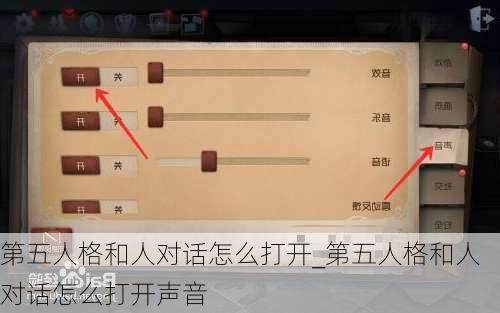 第五人格和人对话怎么打开_第五人格和人对话怎么打开声音