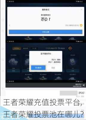 王者荣耀充值投票平台,王者荣耀投票池在哪儿?