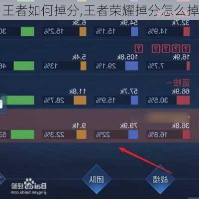 王者如何掉分,王者荣耀掉分怎么掉