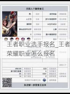 王者职业选手报名_王者荣耀职业怎么报名