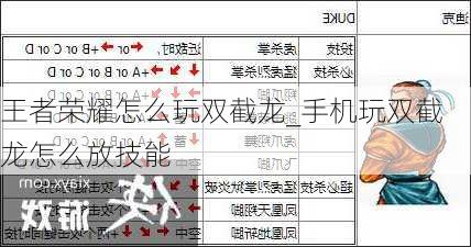 王者荣耀怎么玩双截龙_手机玩双截龙怎么放技能