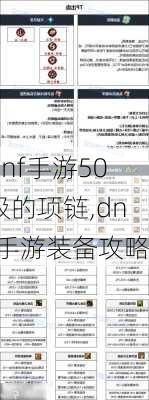 dnf手游50级的项链,dnf手游装备攻略