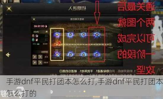 手游dnf平民打团本怎么打,手游dnf平民打团本怎么打的