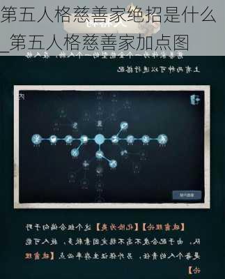 第五人格慈善家绝招是什么_第五人格慈善家加点图