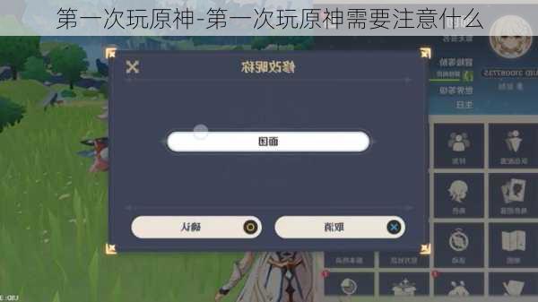 第一次玩原神-第一次玩原神需要注意什么