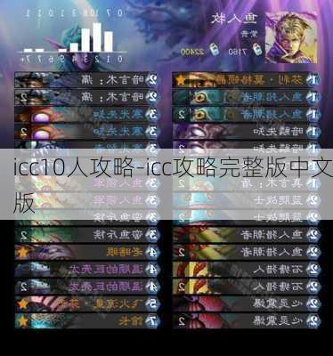 icc10人攻略-icc攻略完整版中文版