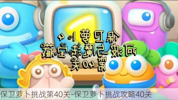 保卫萝卜挑战第40关-保卫萝卜挑战攻略40关