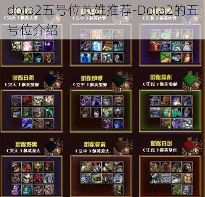 dota2五号位英雄推荐-Dota2的五号位介绍