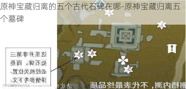 原神宝藏归离的五个古代石碑在哪-原神宝藏归离五个墓碑