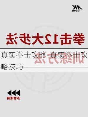 真实拳击攻略-真实拳击攻略技巧