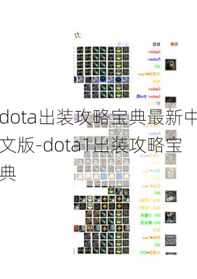 dota出装攻略宝典最新中文版-dota1出装攻略宝典