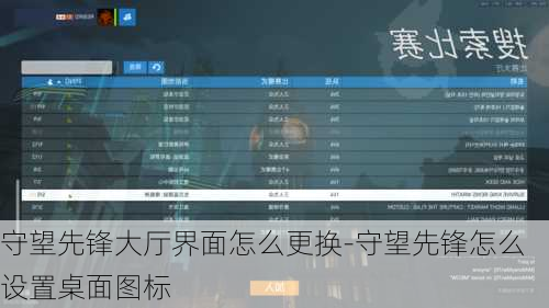 守望先锋大厅界面怎么更换-守望先锋怎么设置桌面图标