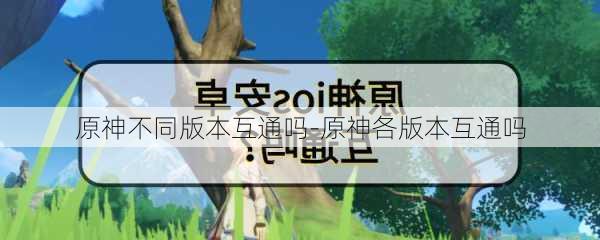 原神不同版本互通吗-原神各版本互通吗